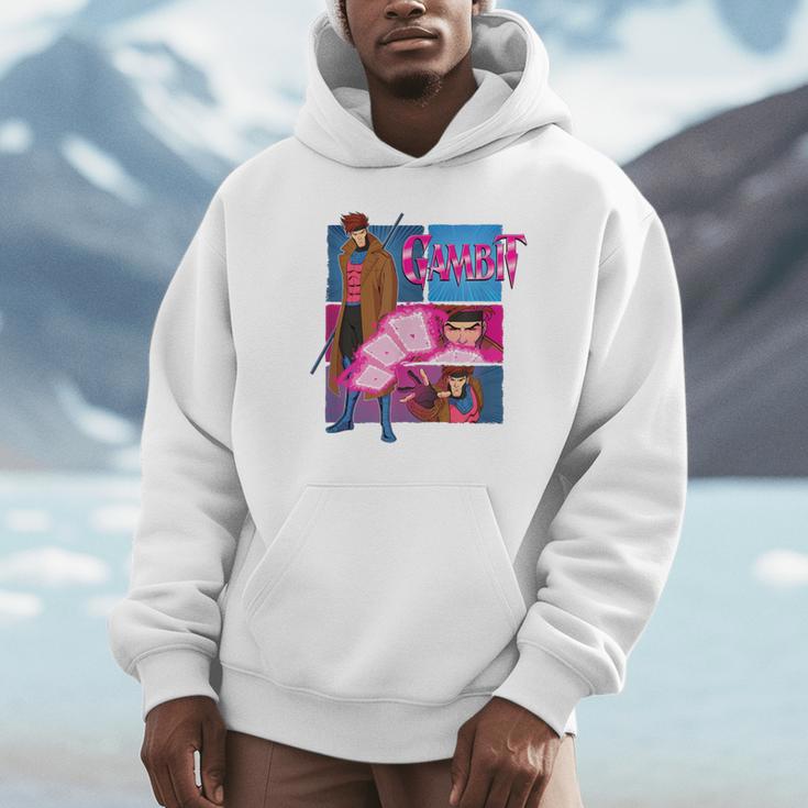 Marvel X-Men '97 Vintage Classic Gambit Comic Book Panels Unisex Hoodie