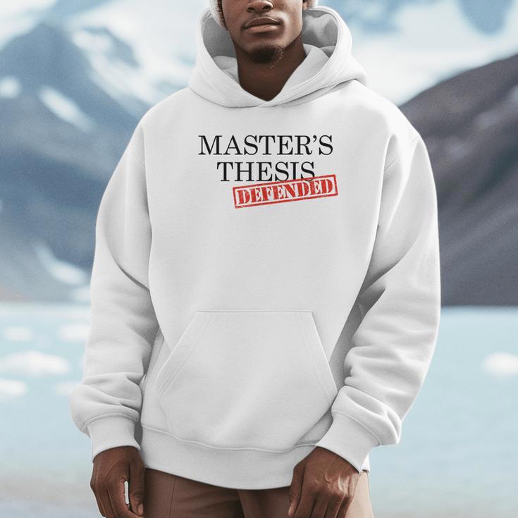 Master's Thesis Defense Tshirt Masters Graduation Shirt Unisex Hoodie