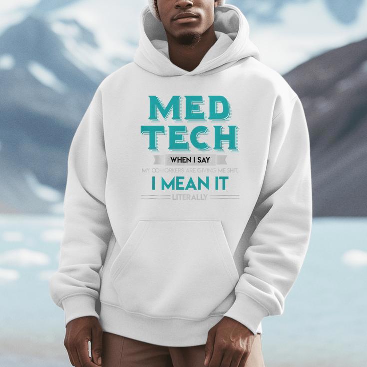 Med Tech Medical Technician Gag Lab Graduation Premium Unisex Hoodie