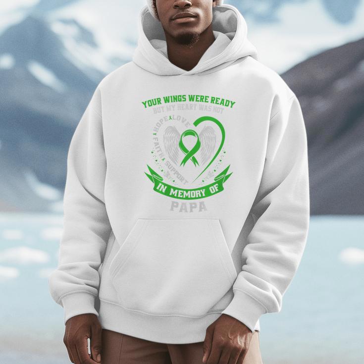 In Memory Of Papa Non Hodgkins Lymphoma Awareness Cancer Premium Unisex Hoodie