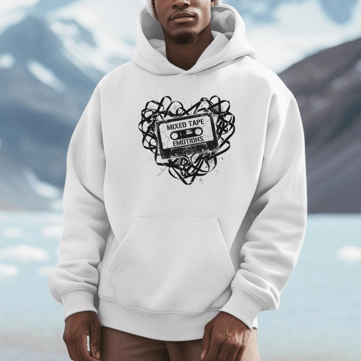 Mixed Tape Emotions Music Lover Nostalgia Quote Premium Tri-Blend Unisex Hoodie Mixed Tape Emotions Music Lover Nostalgia Quote Premium Tri-Blend Unisex Hoodie
