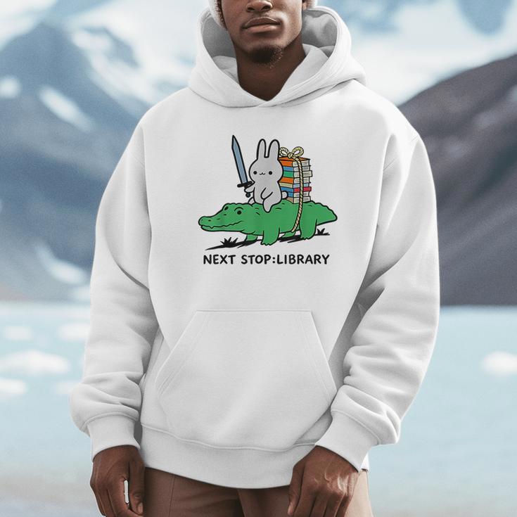 Next Stop Library Reading Book Unisex Hoodie