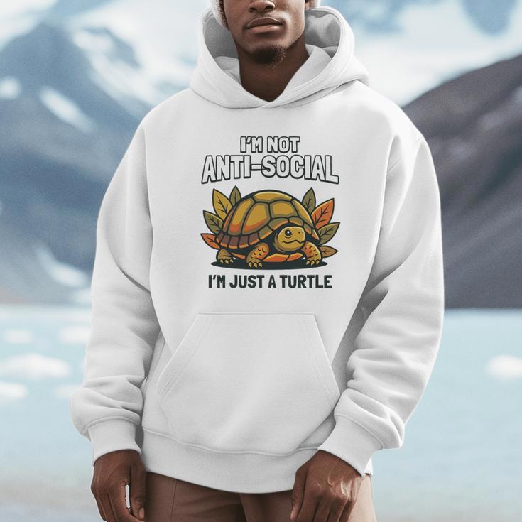 Not Anti Social Im Just A Turtle Sarcastic Introvert Humor Premium Tri-Blend Unisex Hoodie Not Anti Social Im Just A Turtle Sarcastic Introvert Humor Premium Tri-Blend Unisex Hoodie