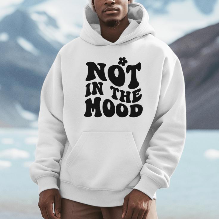 Not In The Mood Anti Social Introvert Sarcastic Retro Unisex Hoodie Not In The Mood Anti Social Introvert Sarcastic Retro Unisex Hoodie