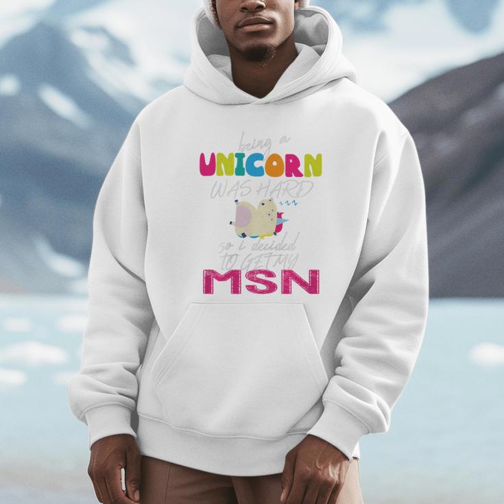 Nurse MSN Graduation Unicorn T-Shirt Nursing School Unisex Hoodie