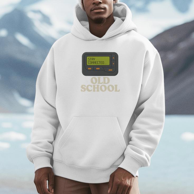 Old School 90s Pager Retro Nostalgia Vintage Tech Gen Unisex Hoodie