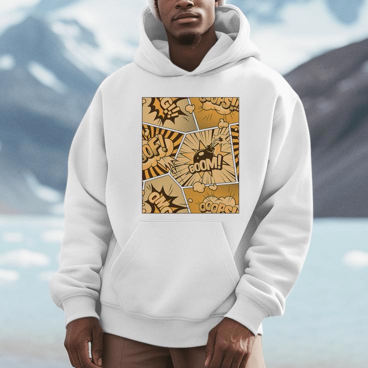 Orange Comic Book Orange Color Graphic Premium Tri-Blend Unisex Hoodie