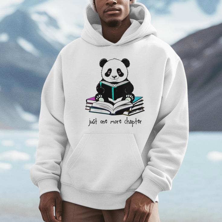 Panda Reading Chapter Books Unisex Hoodie