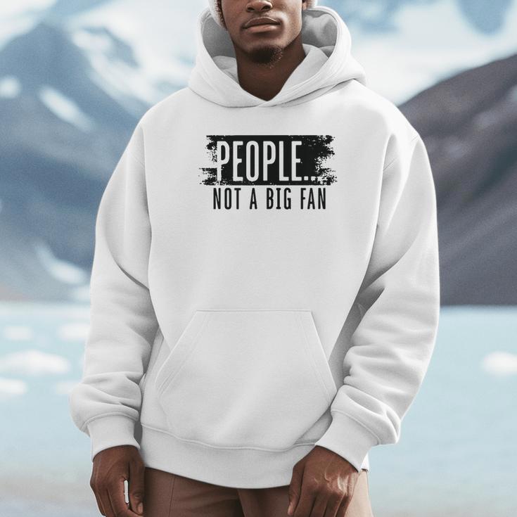 People Not A Big Enthusiast Introvert Sarcasm Quote Unisex Hoodie