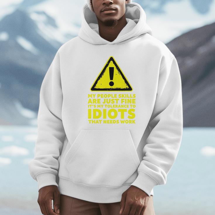 My People Skills Are Just Fine Sarcastic Introvert Premium Tri-Blend Unisex Hoodie
