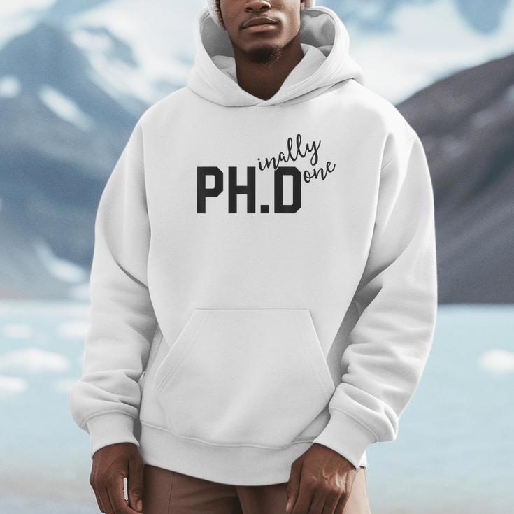 PhD Shirt Phinally Finally Done Graduation Her Unisex Hoodie