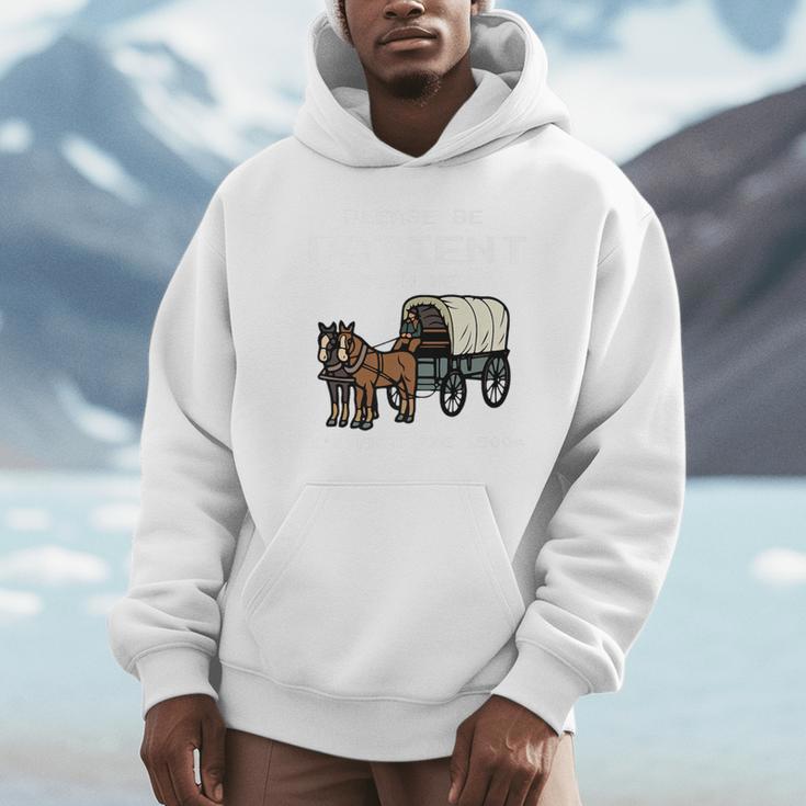 Please Be Patient I'm From The 1900s Amish Wagon & Vintage Premium Unisex Hoodie