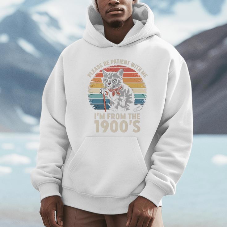 Please Be Patient With Me I'm From The 1900s Cat Premium Unisex Hoodie