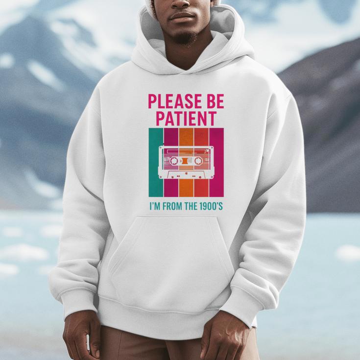 Please Be Patient I'm From The 1900s Retro Cassette Tape Premium Tri-Blend Unisex Hoodie Please Be Patient I'm From The 1900s Retro Cassette Tape Premium Tri-Blend Unisex Hoodie