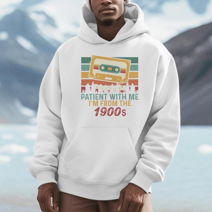 Please Be Patient-With Me I'm From The 1900s Retro Music Unisex Hoodie Please Be Patient-With Me I'm From The 1900s Retro Music Unisex Hoodie