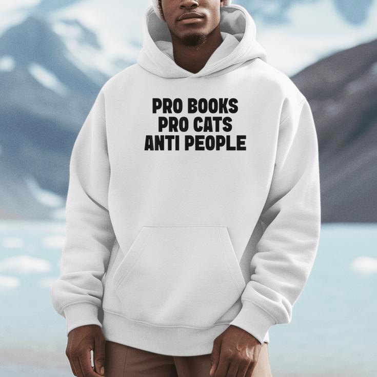 PRO Books PRO Cats Anti People Unisex Hoodie