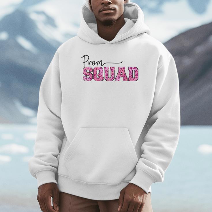 Prom Squad Prom Graduation Class Of 2024 Leopard Matching Unisex Hoodie