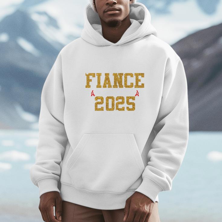 Proud Fiance Of A 2025 Graduate Fiance Graduation 2025 Senio Unisex Hoodie
