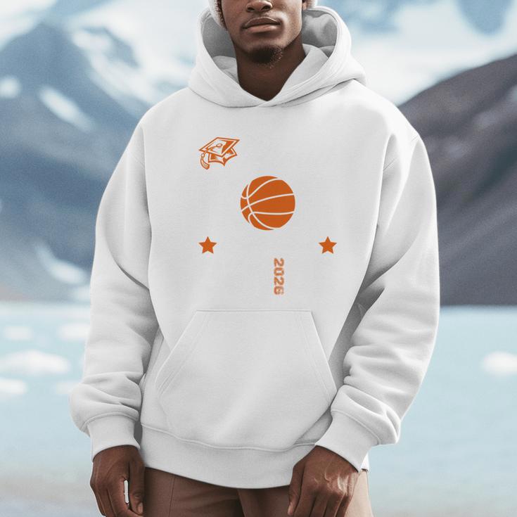 Proud Mom Of a Basketball Senior Class Of 2026 Graduation Unisex Hoodie