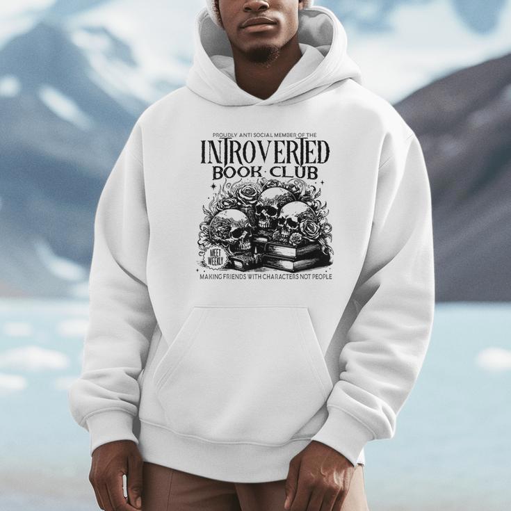 Proudly Anti Social Member Of The Introverted Book Club Unisex Hoodie Proudly Anti Social Member Of The Introverted Book Club Unisex Hoodie