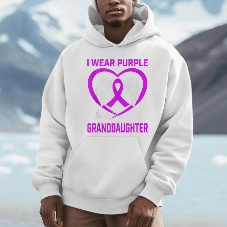 Purple In Memory Of Granddaughter Epilepsy Memorial Graphic Unisex Hoodie