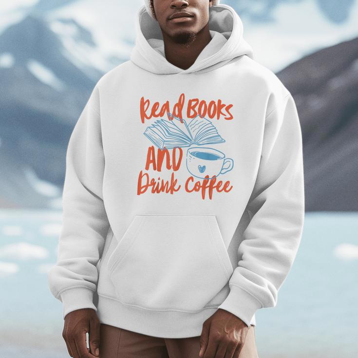 Read Book And Drink Coffee Book Club Reading Unisex Hoodie