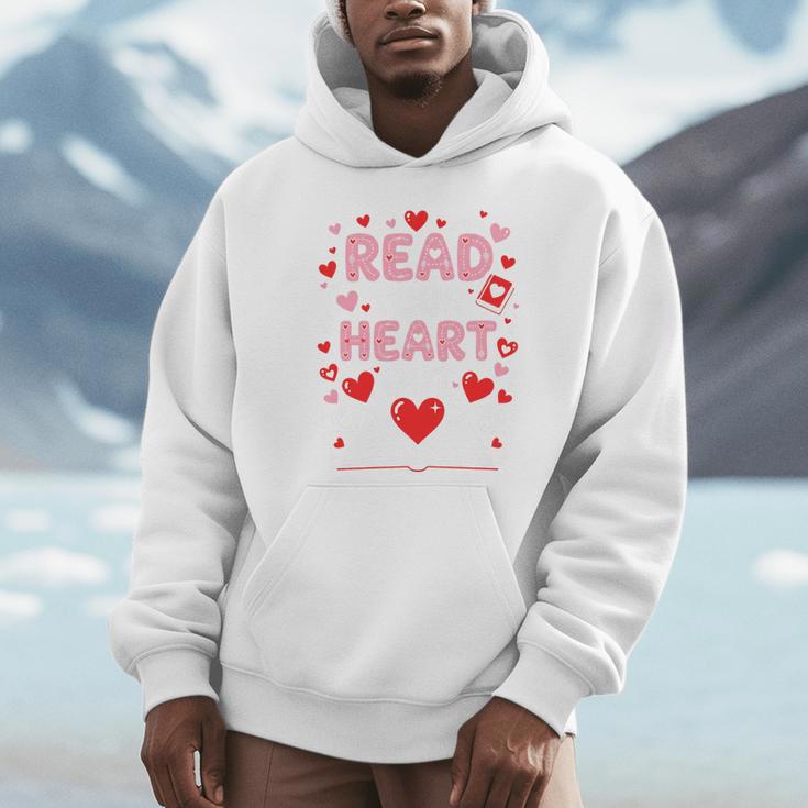 Read Your Heart Out Valentine Reading Book Lover Teacher Premium Tri-Blend Unisex Hoodie