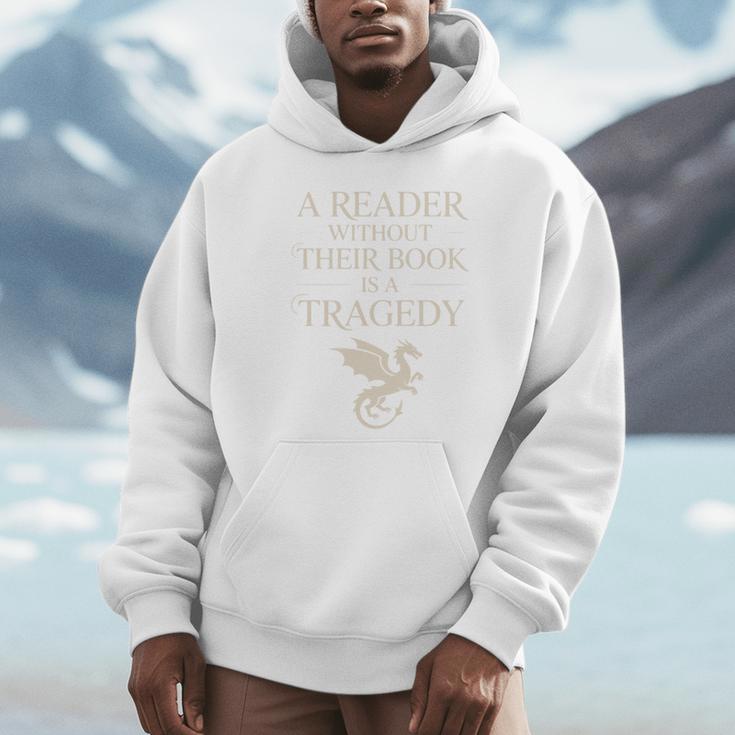 A Reader Without Their Book Is Tragedy Vintage Book Quote Unisex Hoodie A Reader Without Their Book Is Tragedy Vintage Book Quote Unisex Hoodie