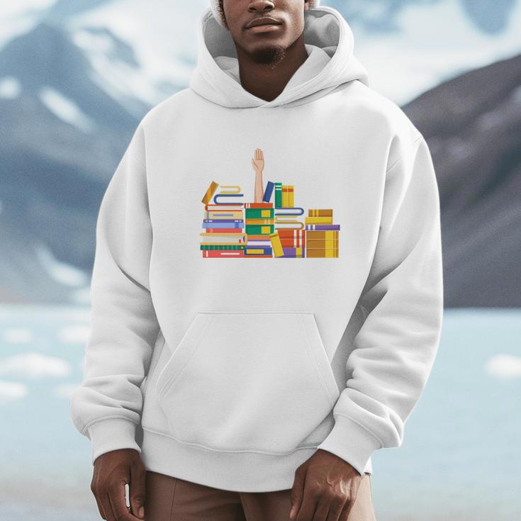 Reading Books Librarian Reader Nerd I'm Ok Teacher Unisex Hoodie
