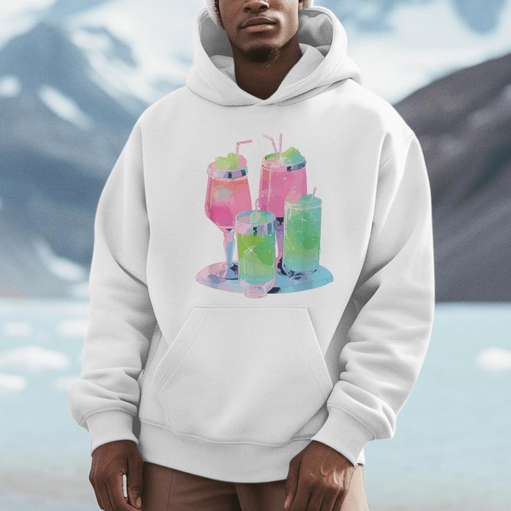 Retro Soft Drinks 80s 90s Nostalgia Cute Anime Aesthetic Tee Unisex Hoodie