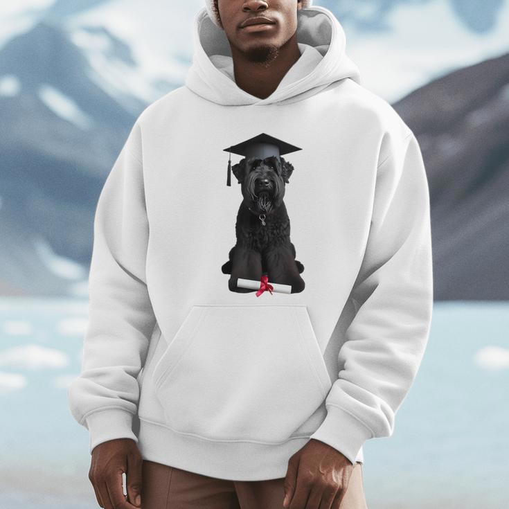 Russian Terrier Dog Graduation Cap Graduate Owner Grad Unisex Hoodie