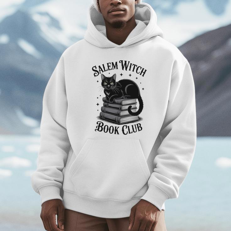 Salem Witch Book Club Bookish Halloween Cat Women Unisex Hoodie