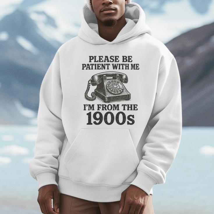 Sarcastic Please Be Patient I'm From The 1900s Premium Tri-Blend Unisex Hoodie