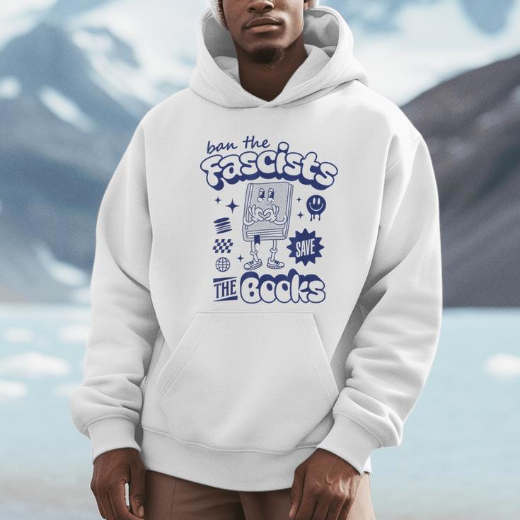 Save The Books Ban Fascists Stand For Book Readers Unisex Hoodie Save The Books Ban Fascists Stand For Book Readers Unisex Hoodie