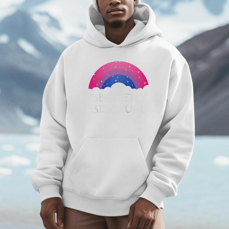 Secretly Bisexual Bi Introvert Bi Pride Antisocial LGBTQ Raglan Baseball Tee Unisex Hoodie