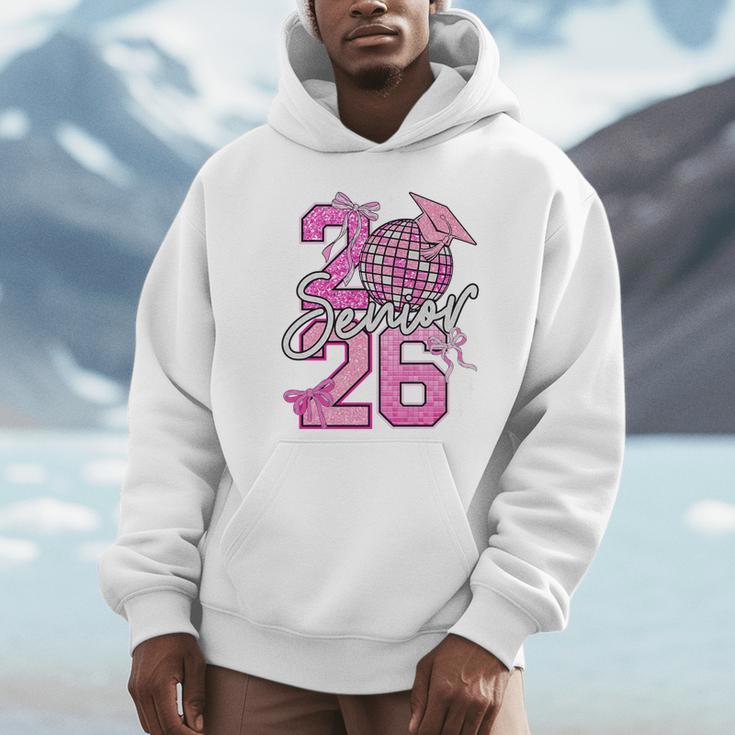 Senior 2026 Graduation Girls Coquette Pink Bow Class Of 2026 Premium Unisex Hoodie