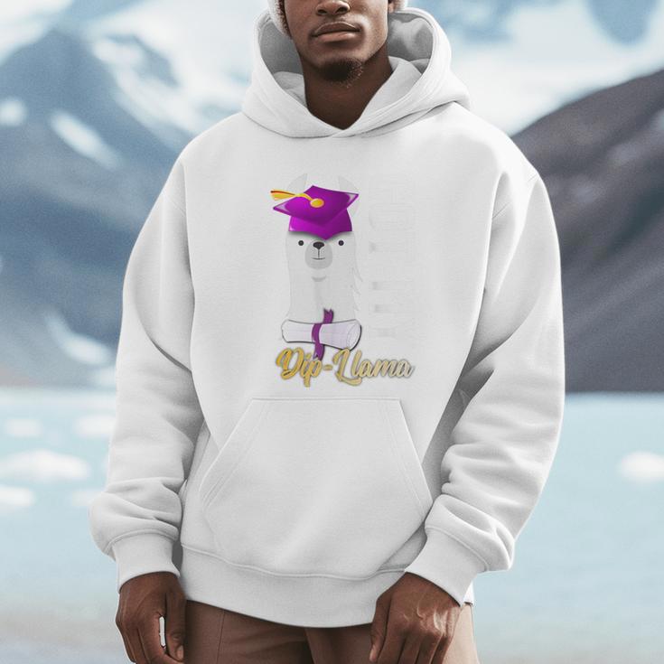 Senior Graduation 2020 Got My Dip-Llama Diploma Llama Pun Unisex Hoodie
