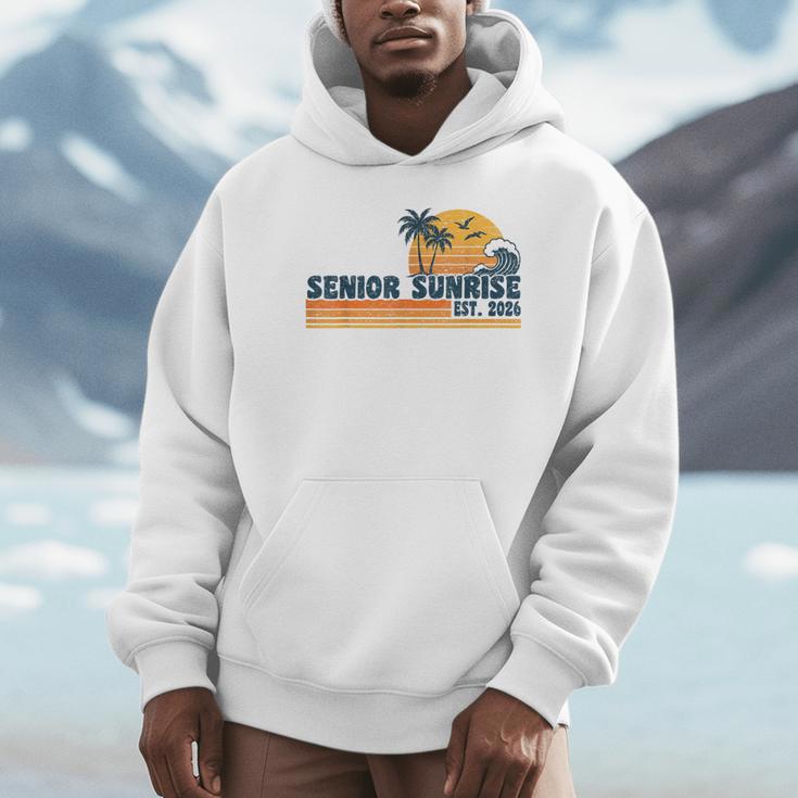 Senior Sunrise 2026 Graduation Cool Retro High School Unisex Hoodie