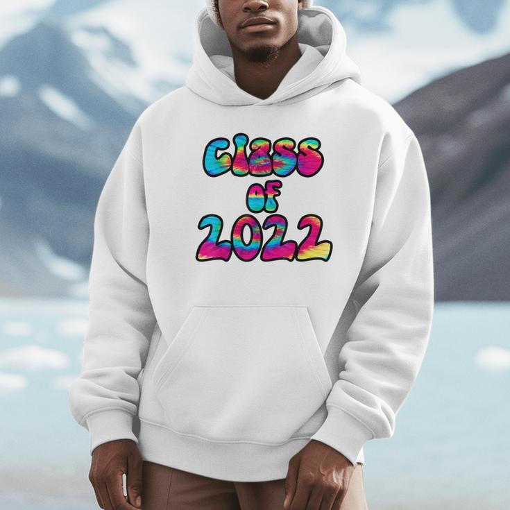Senior Year 2022 Class Of 2022 Graduation Tie Dye Groovy Unisex Hoodie