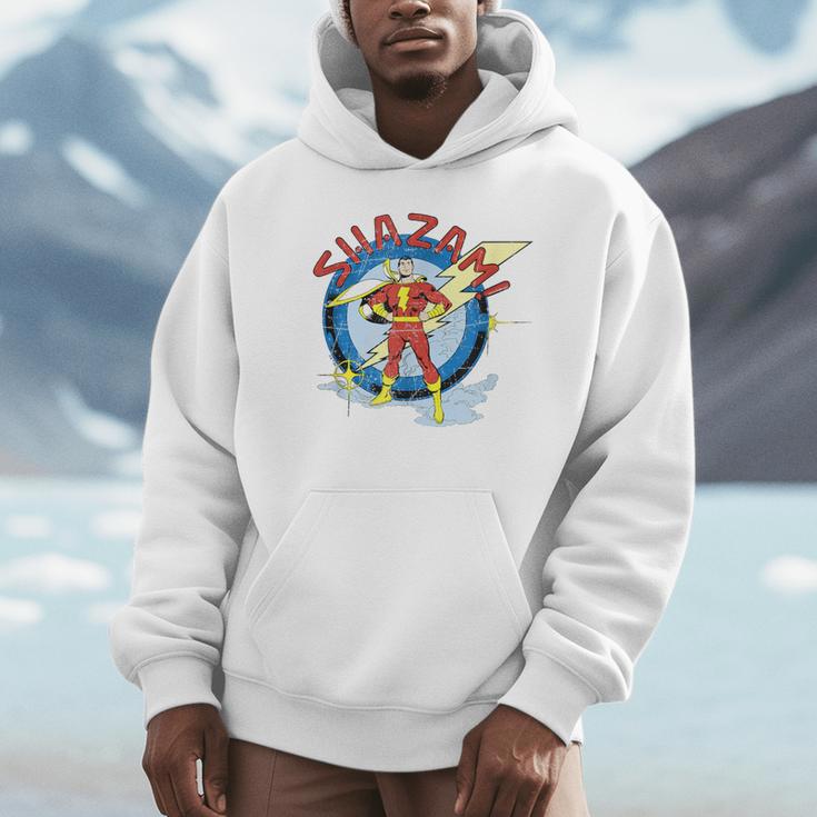 Shazam Comic Book Art Heroic Portrait Vintage Unisex Hoodie