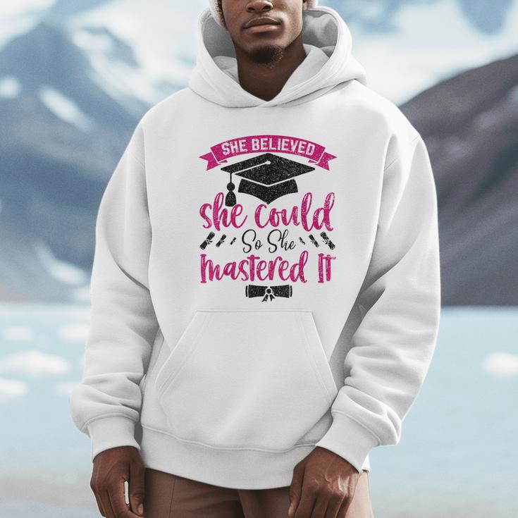 She Believed She Could So She Mastered It Graduation Unisex Hoodie