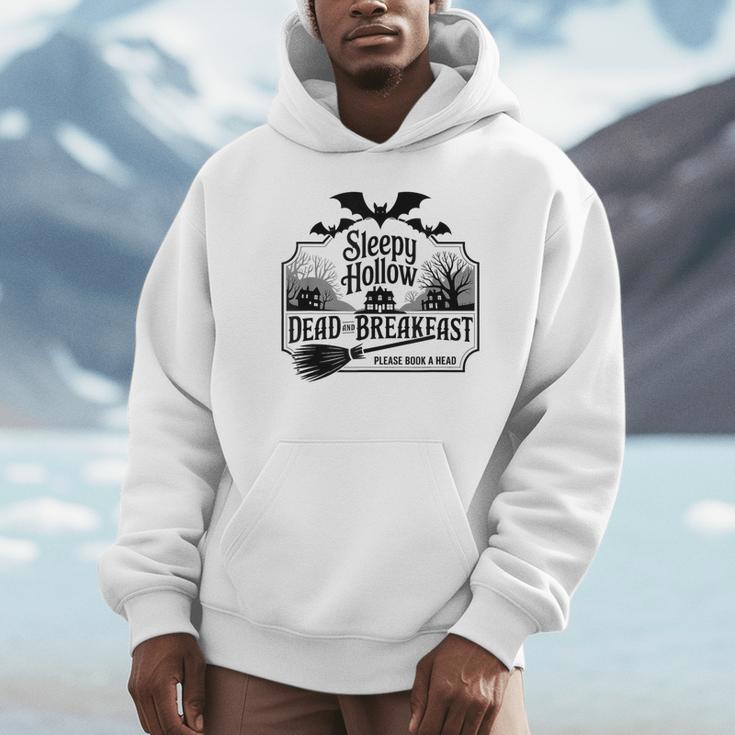 Sleepy Hollow Dead And Breakfast Please Book A Head Unisex Hoodie