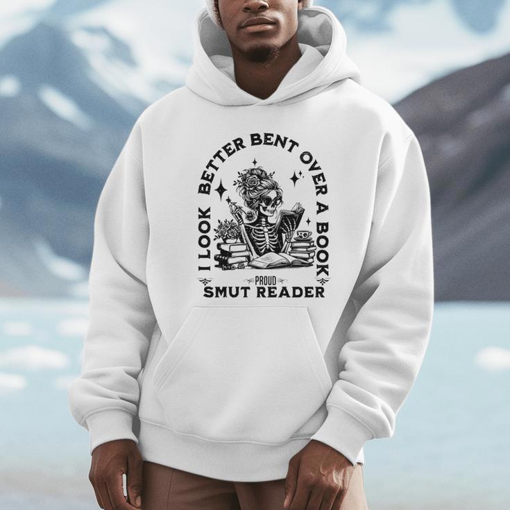 Smut Reader Skeleton Book Lover Dark Humor Art Premium Tri-Blend Unisex Hoodie Smut Reader Skeleton Book Lover Dark Humor Art Premium Tri-Blend Unisex Hoodie