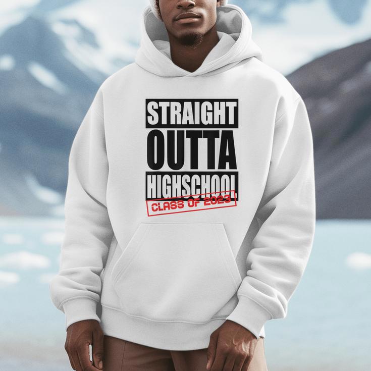 Straight Outta High School Class Of 2023 Graduation Unisex Hoodie