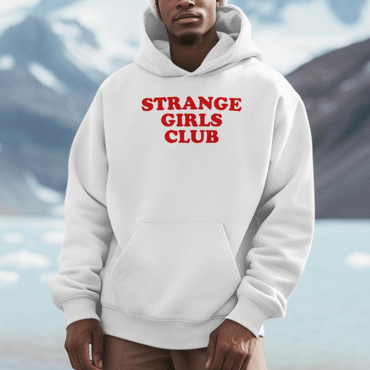 Strange Girls Club Weird Antisocial Introvert Humor Unisex Hoodie