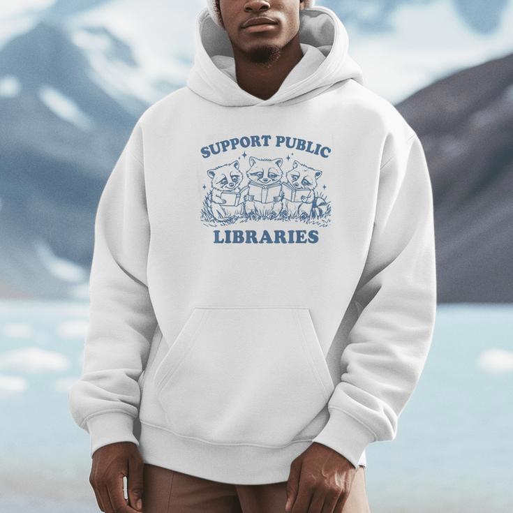 Support Your Local Library Read Banned Books Librarian Unisex Hoodie