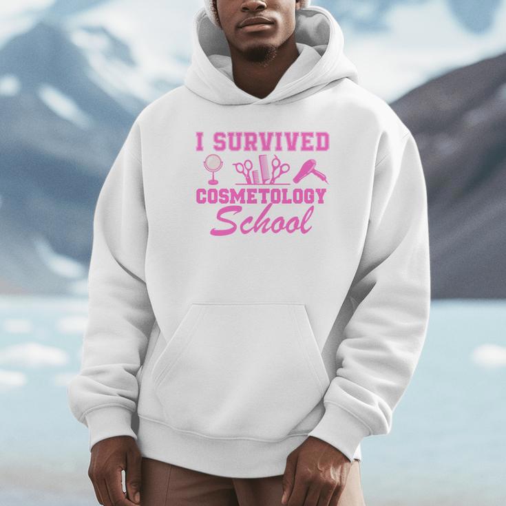 I Survived Cosmetology School Graduation Cosmetology Grad Unisex Hoodie