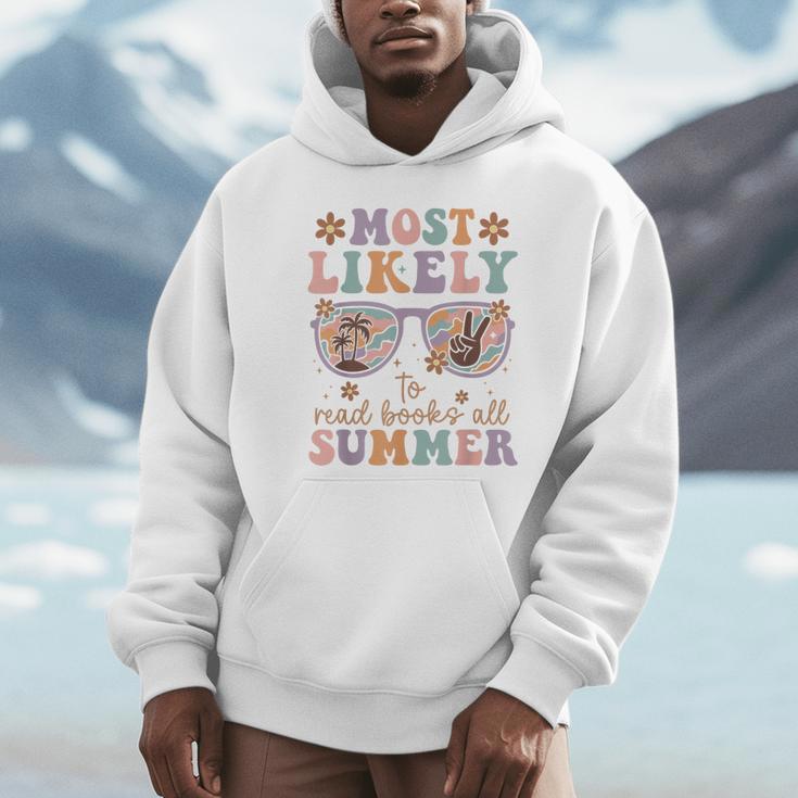 Teacher Summer Break Most Likely To Read Books All Summer Unisex Hoodie