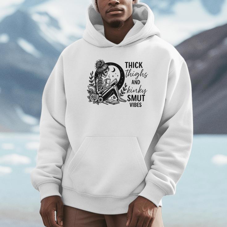 Thick Thighs And Kinky Smut Vibes Spicy Book Lovers Unisex Hoodie
