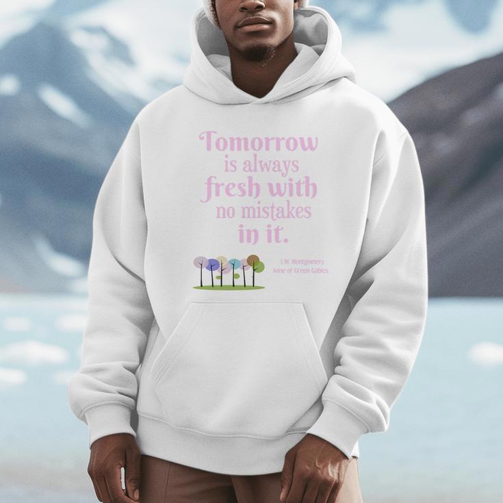 Tomorrow Is Fresh Anne Of Green Gables Book Quote Shirt Premium Tri-Blend Unisex Hoodie